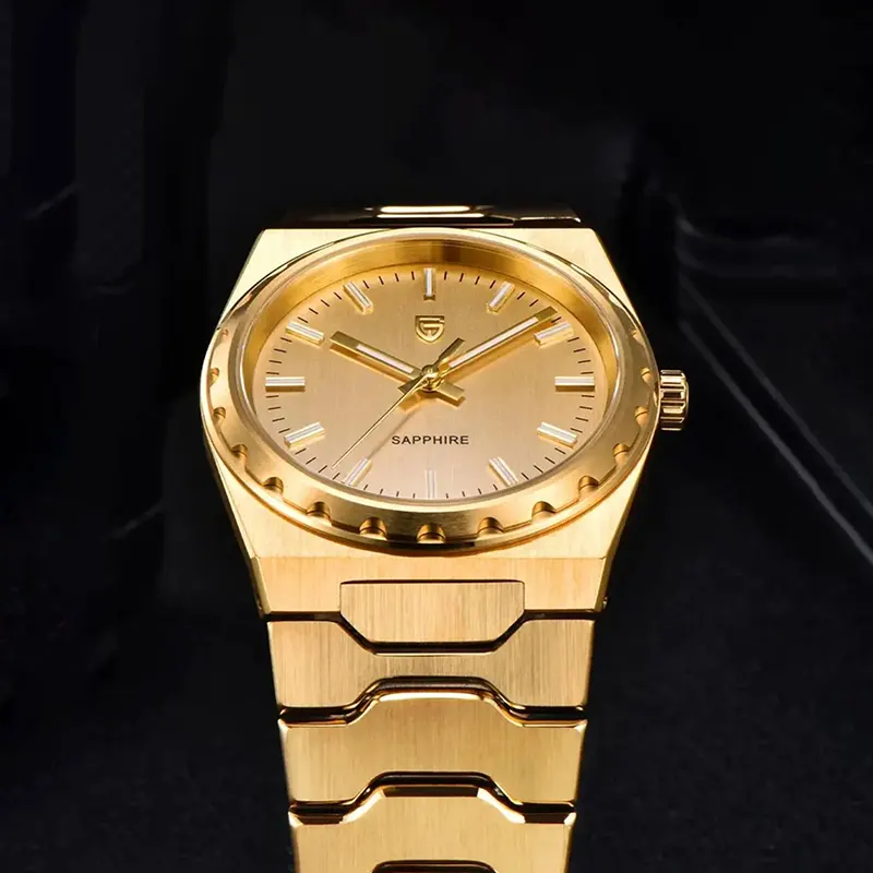 Pagani Design Super Thin Gold-tone Dial Men's Watch- PD-YS020